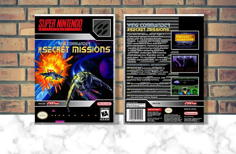 Wing Commander: The Secret Missions, Case Color: CLEAR (Transparent)