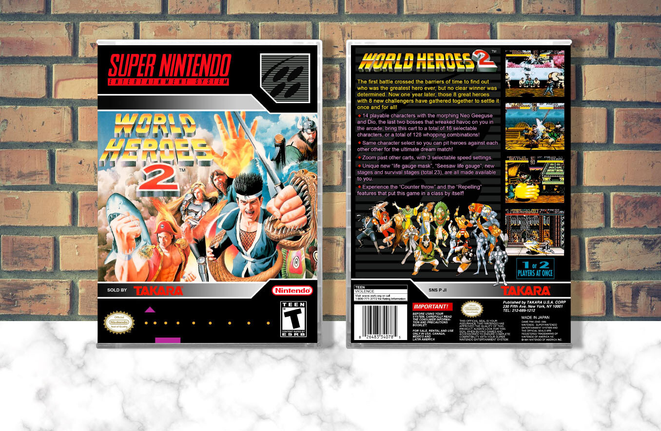 World Heroes 2, Case Color: CLEAR (Transparent)