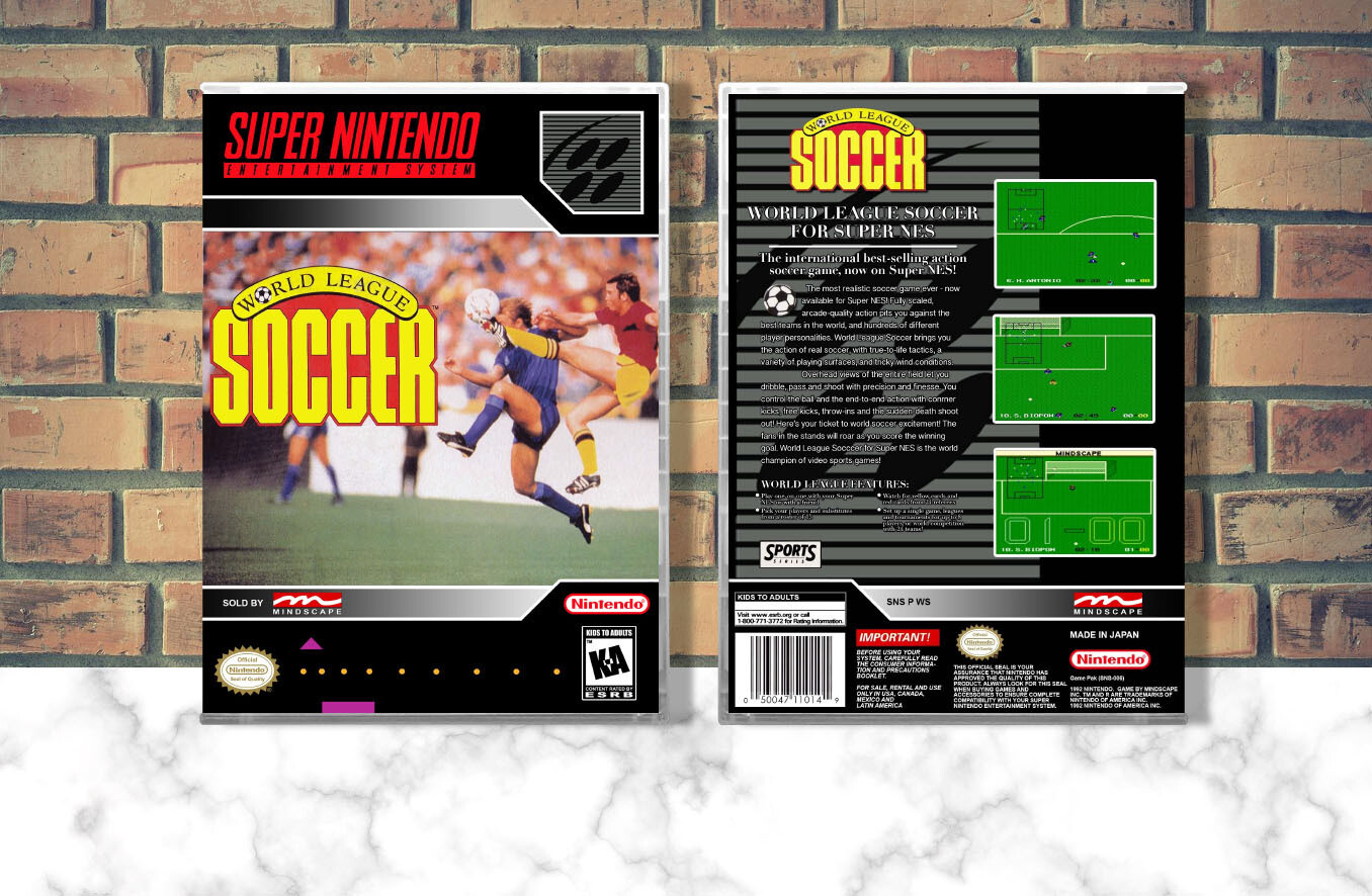 World League Soccer, Case Color: CLEAR (Transparent)