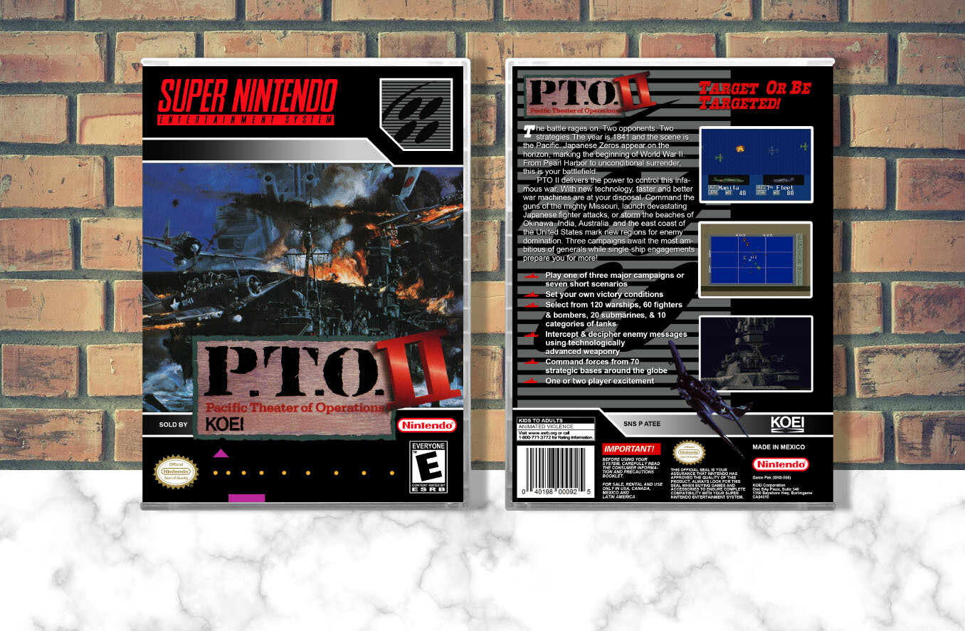 P.T.O. II: Pacific Theater of Operations, Case Color: CLEAR (Transparent)