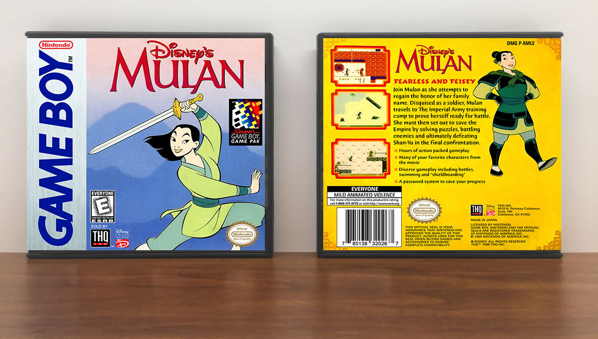 Disney&#39;s Mulan, Artwork Spine Color: Chrome
