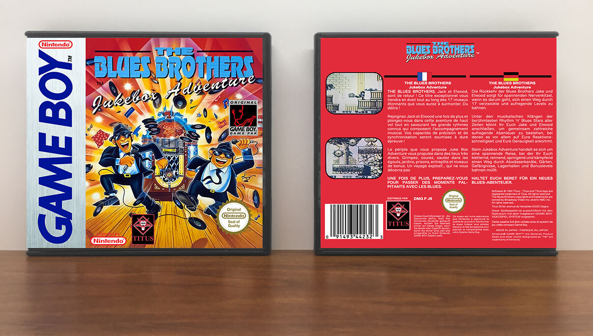 Blues Brothers: Jukebox Adventure, The (PAL), Artwork Spine Color: Chrome