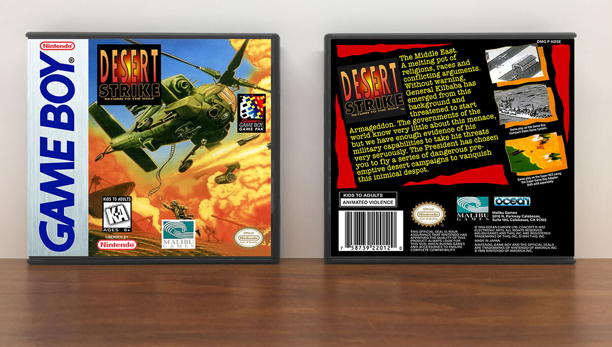 Desert Strike: Return to the Gulf, Artwork Spine Color: Chrome