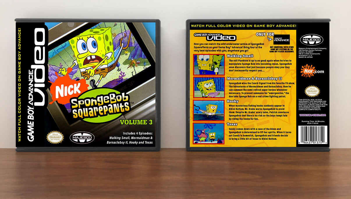 SpongeBob SquarePants Volume 3, Artwork Spine Color: Black