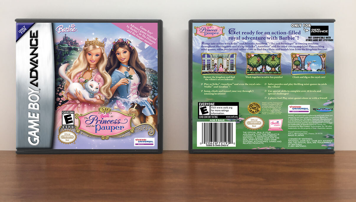 Barbie as the Princess and the Pauper, Artwork Spine Color: Chrome