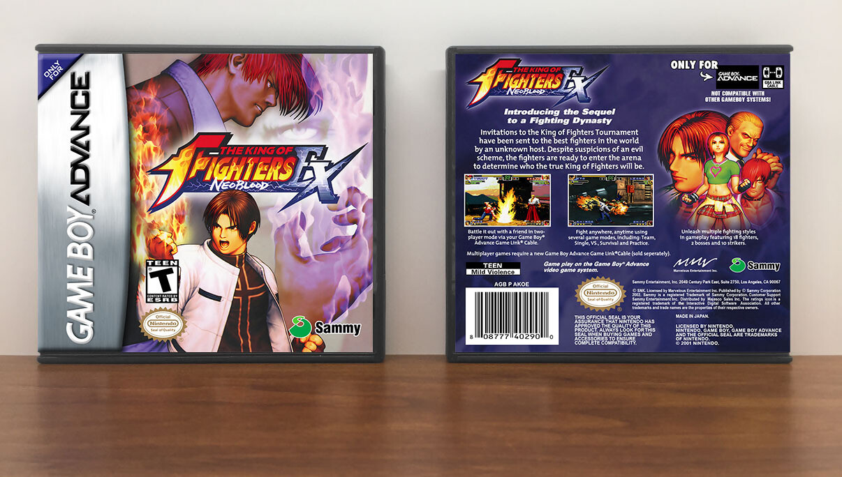 King of Fighters EX: Neo-Blood ,The, Artwork Spine Color: Chrome