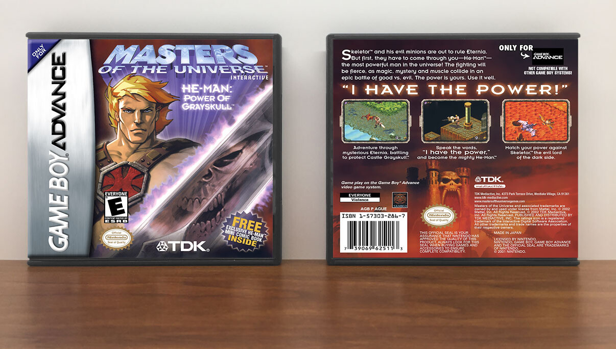 He-Man: Power of Grayskull, Artwork Spine Color: Chrome