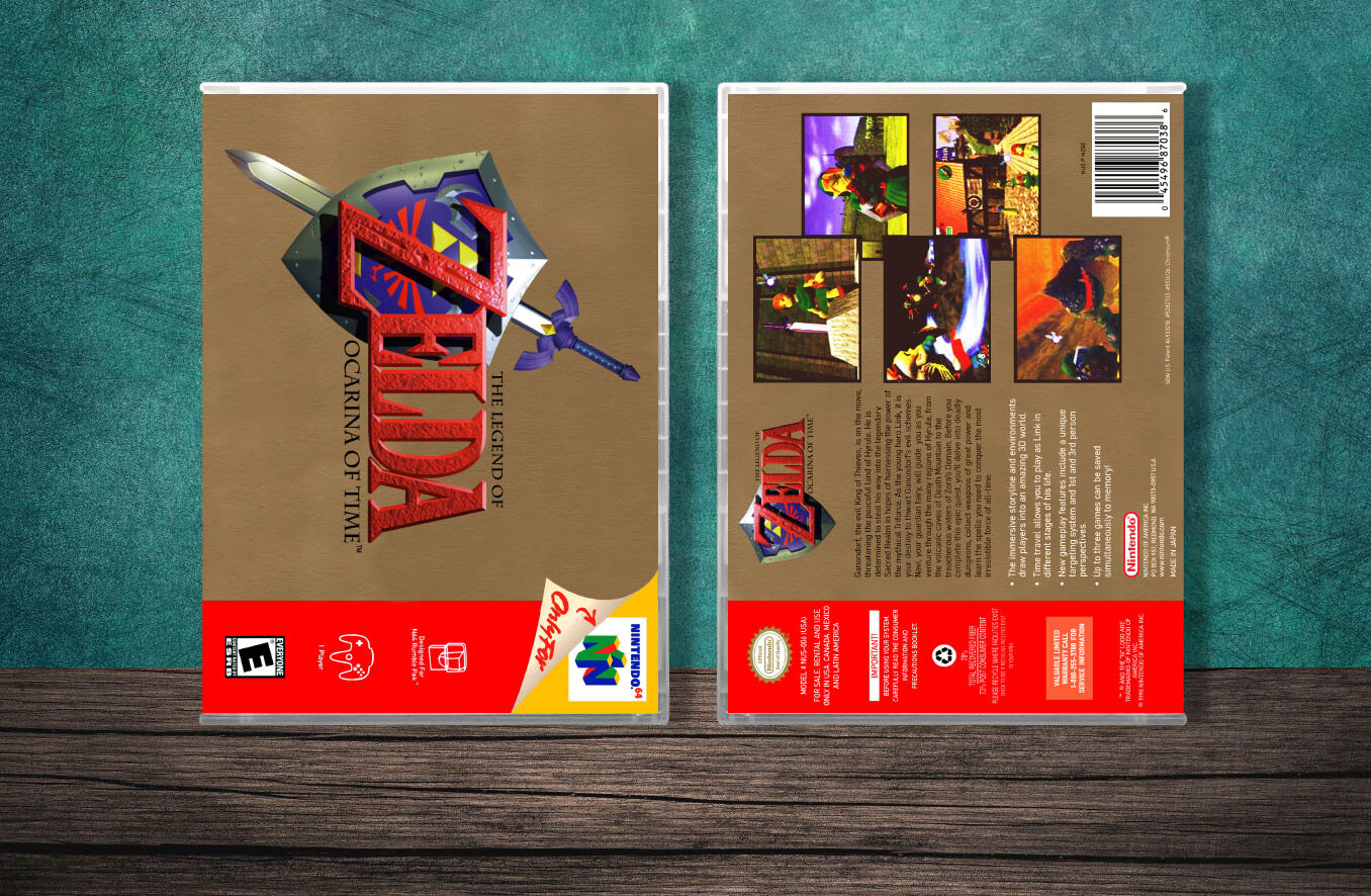 Legend of Zelda: Ocarina of Time, The (2nd Variant), Case Color: CLEAR (Transparent)