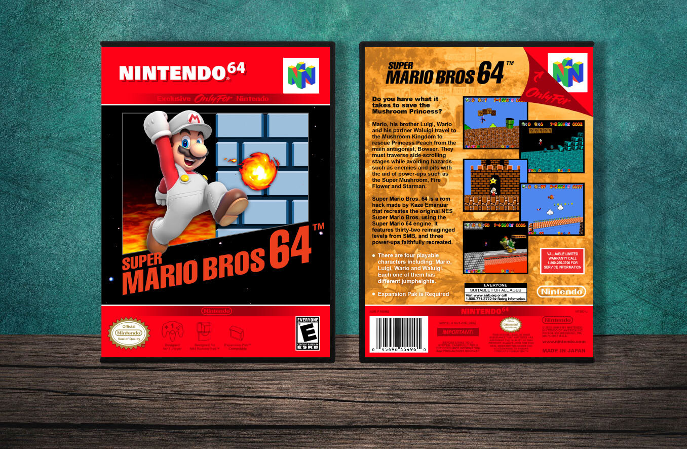 Super Mario Bros. 64, Case Color: DARK GREY (OEM DS CASE COLOR)