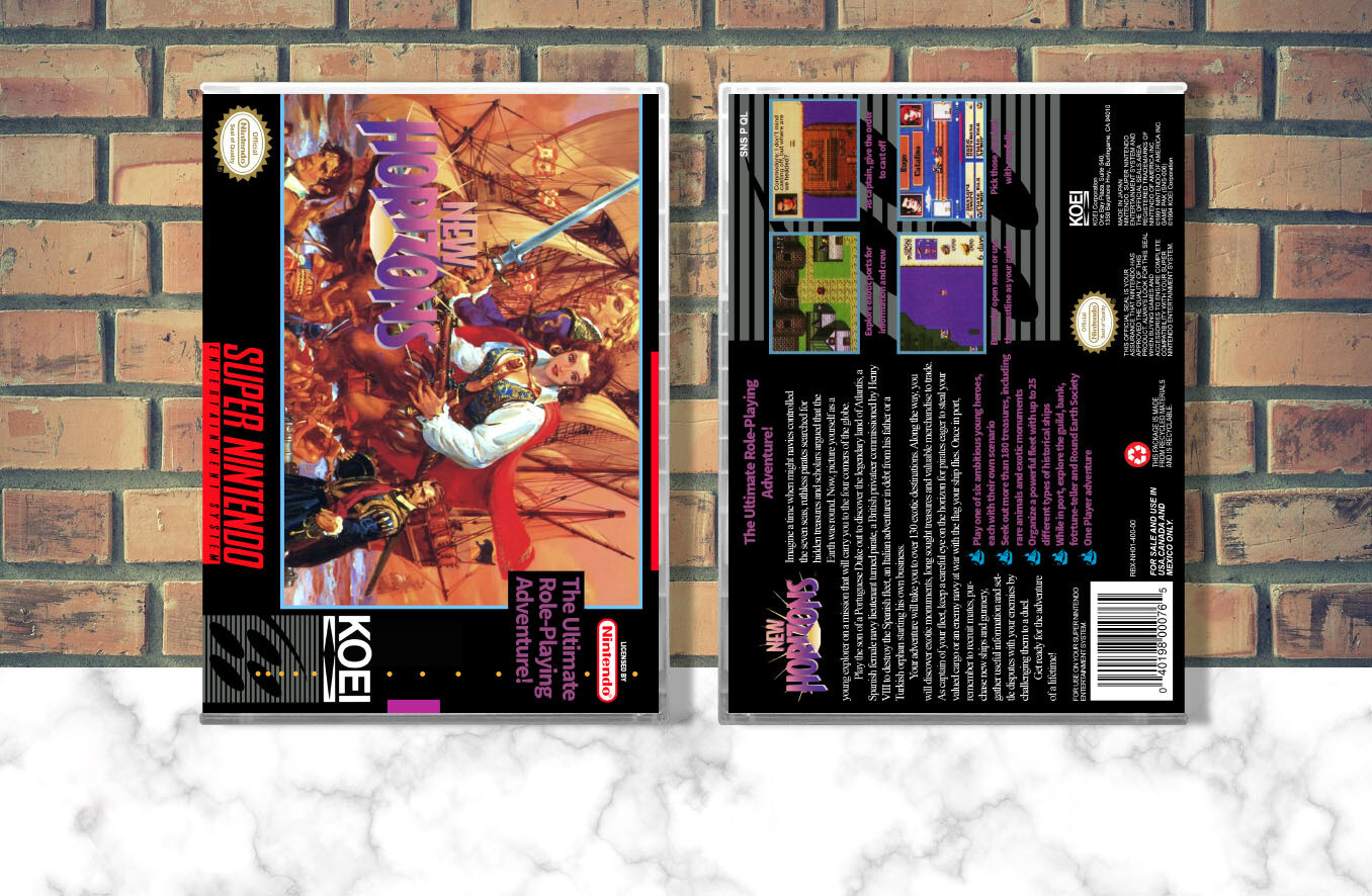 Uncharted Waters: New Horizons, Case Color: CLEAR (Transparent)