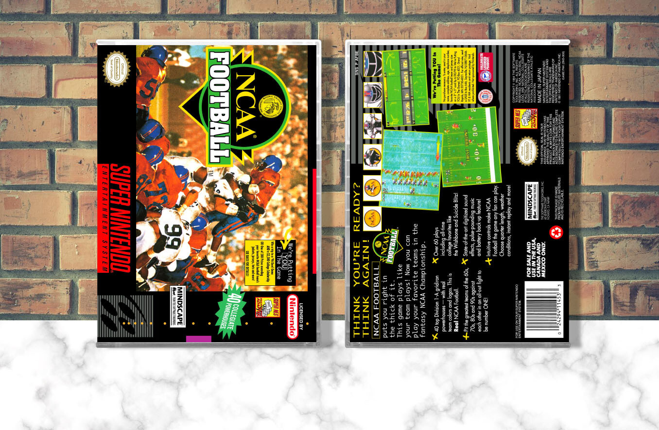 NCAA Football, Case Color: CLEAR (Transparent)