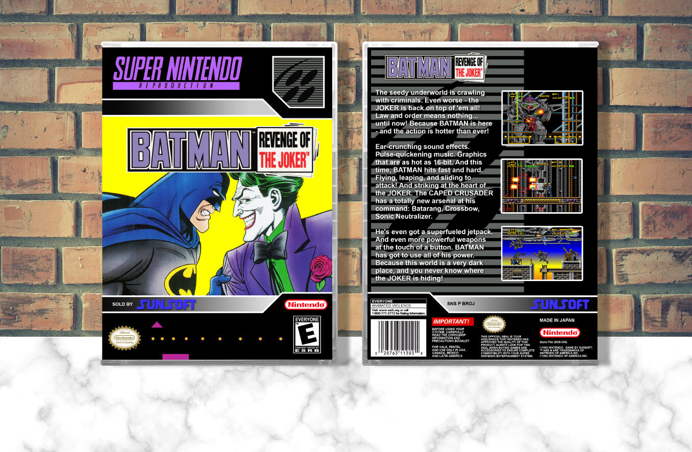 Batman Revenge of the Joker (Repro Spine), Case Color: CLEAR (Transparent)