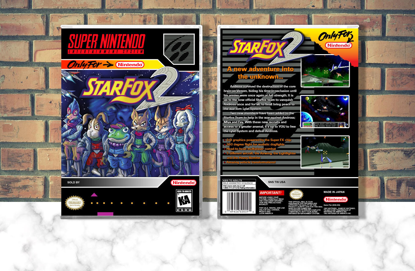 Star Fox 2, Case Color: CLEAR (Transparent)