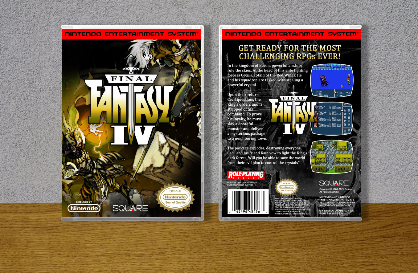 Final Fantasy IV, Case Color: CLEAR (Transparent)
