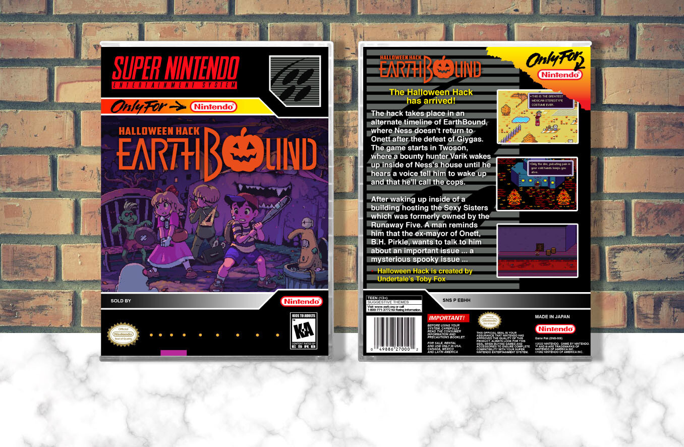 EarthBound Halloween Hack, Case Color: CLEAR (Transparent)