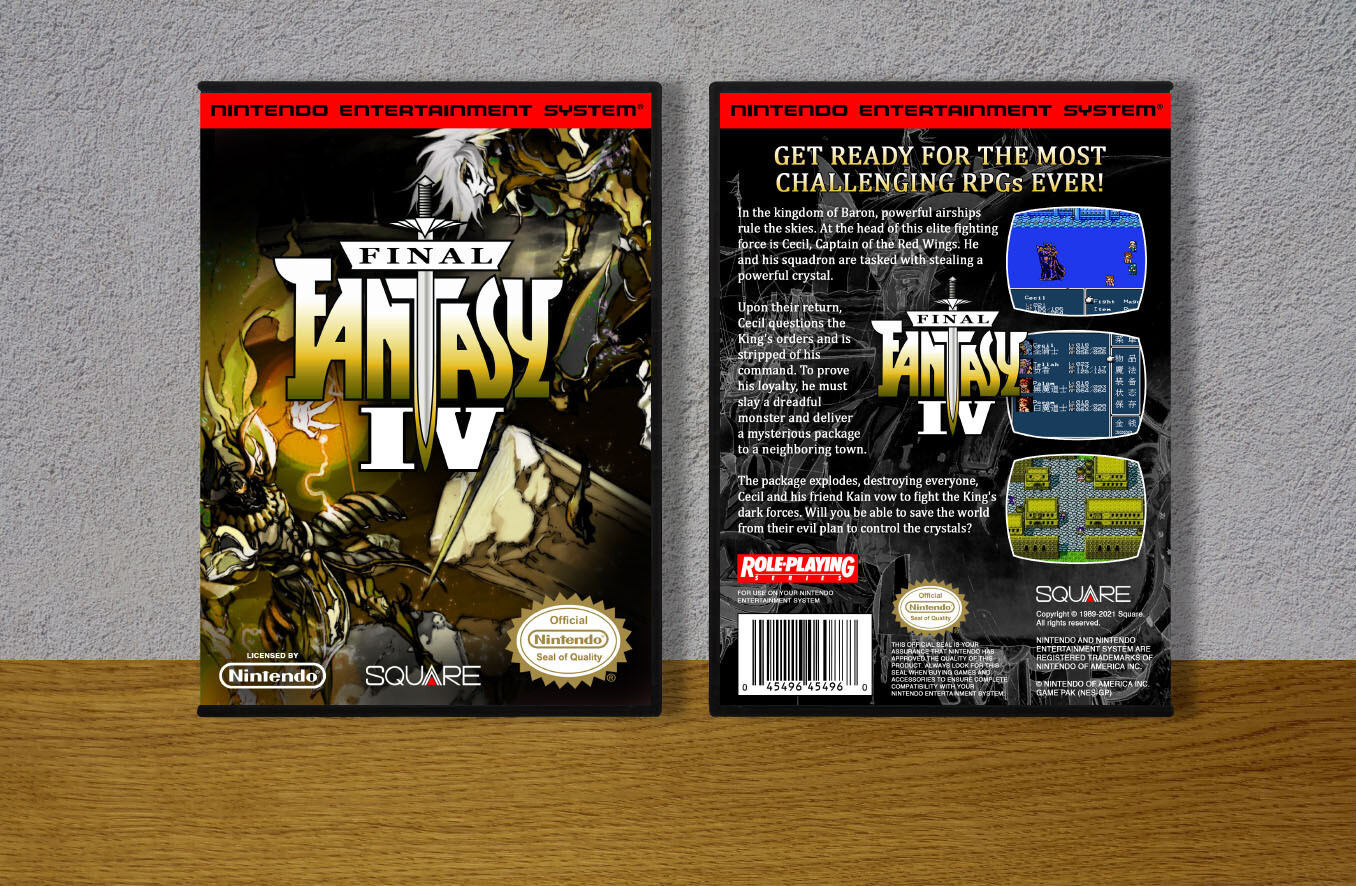 Final Fantasy IV, Case Color: DARK GREY (OEM DS CASE COLOR)
