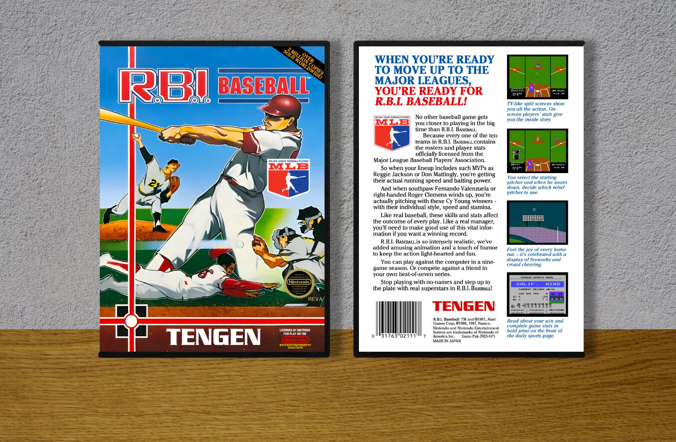 R.B.I. Baseball (Licensed Tengen), Case Color: DARK GREY (OEM DS CASE COLOR)