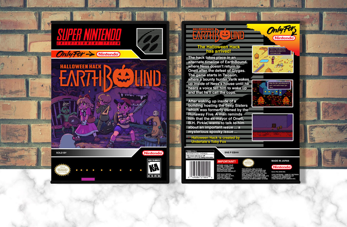 EarthBound Halloween Hack, Case Color: DARK GREY (OEM DS CASE COLOR)