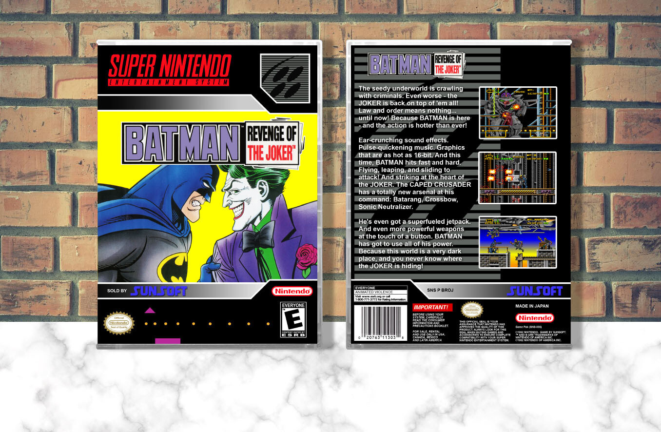 Batman Revenge of the Joker, Case Color: CLEAR (Transparent)