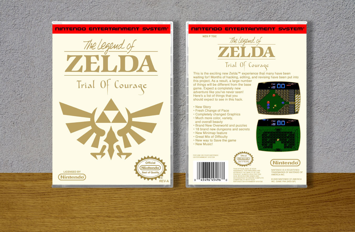 Legend of Zelda, The Trial of Courage, Case Color: CLEAR (Transparent)