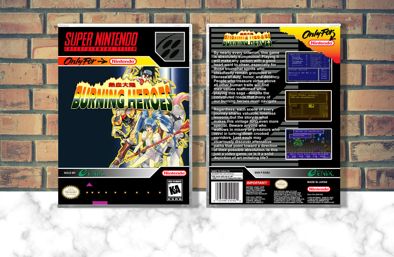 Burning Heroes, Case Color: CLEAR (Transparent)