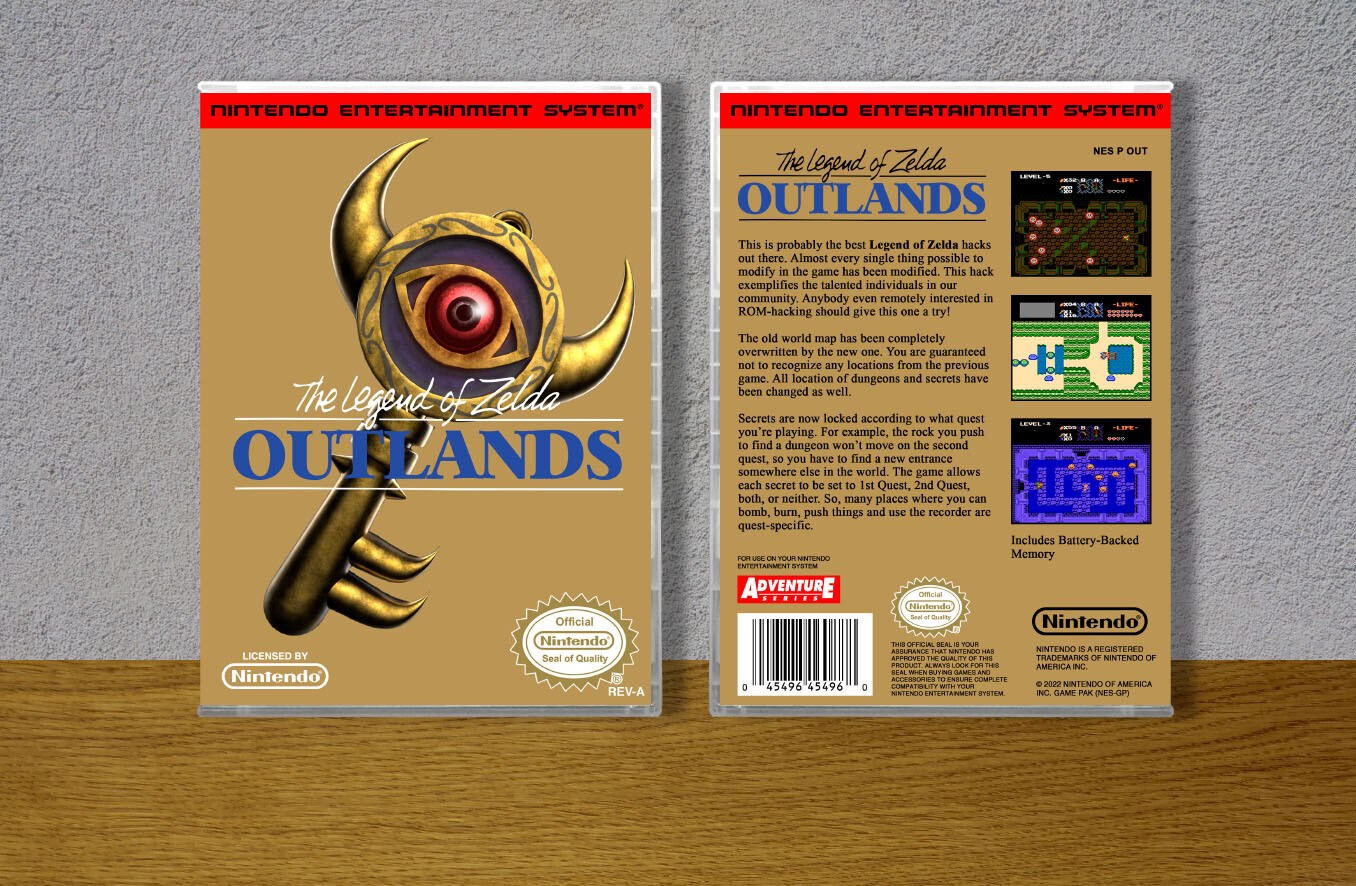 Legend of Zelda, The Outlands, Case Color: CLEAR (Transparent)