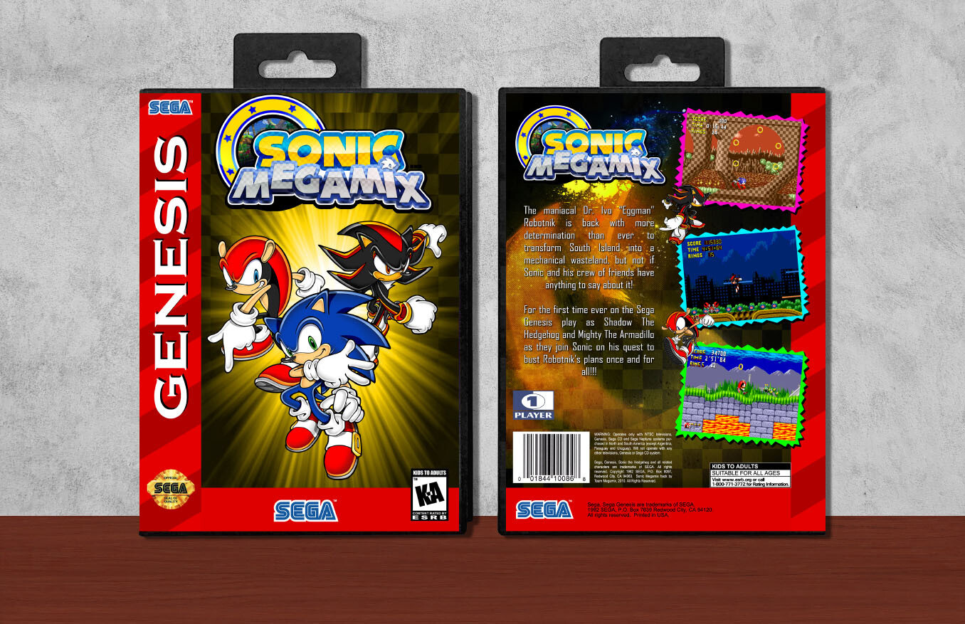 Sonic Mega Mix, Case Color: Black