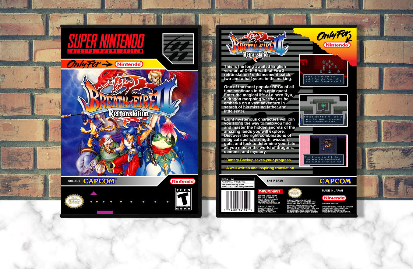 Breath of Fire II Retranslation, Case Color: DARK GREY (OEM DS CASE COLOR)