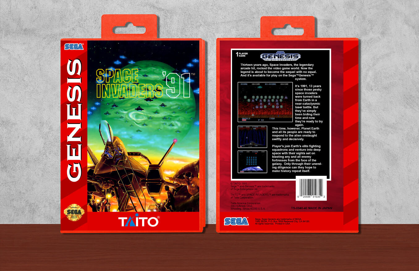 Space Invaders &#39;91, Case Color: Red