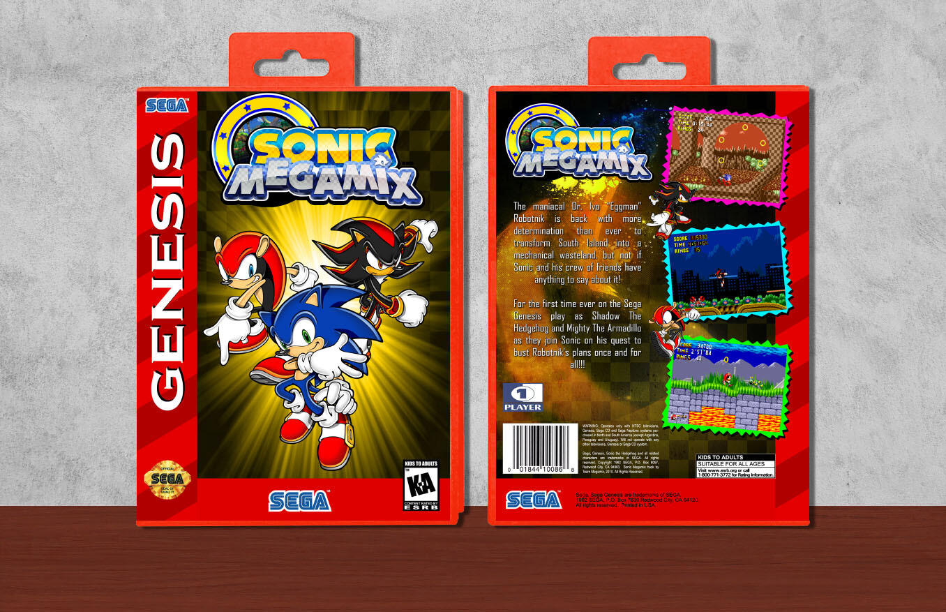 Sonic Mega Mix, Case Color: Red