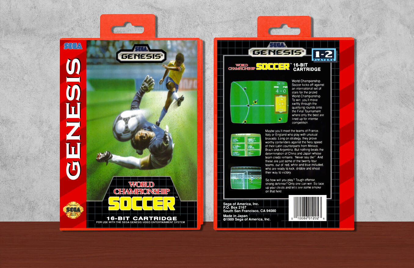 World Championship Soccer, Case Color: Red