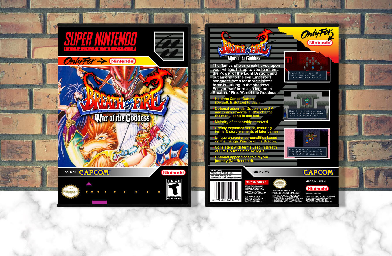 Breath of Fire: War of the Goddess, Case Color: DARK GREY (OEM DS CASE COLOR)