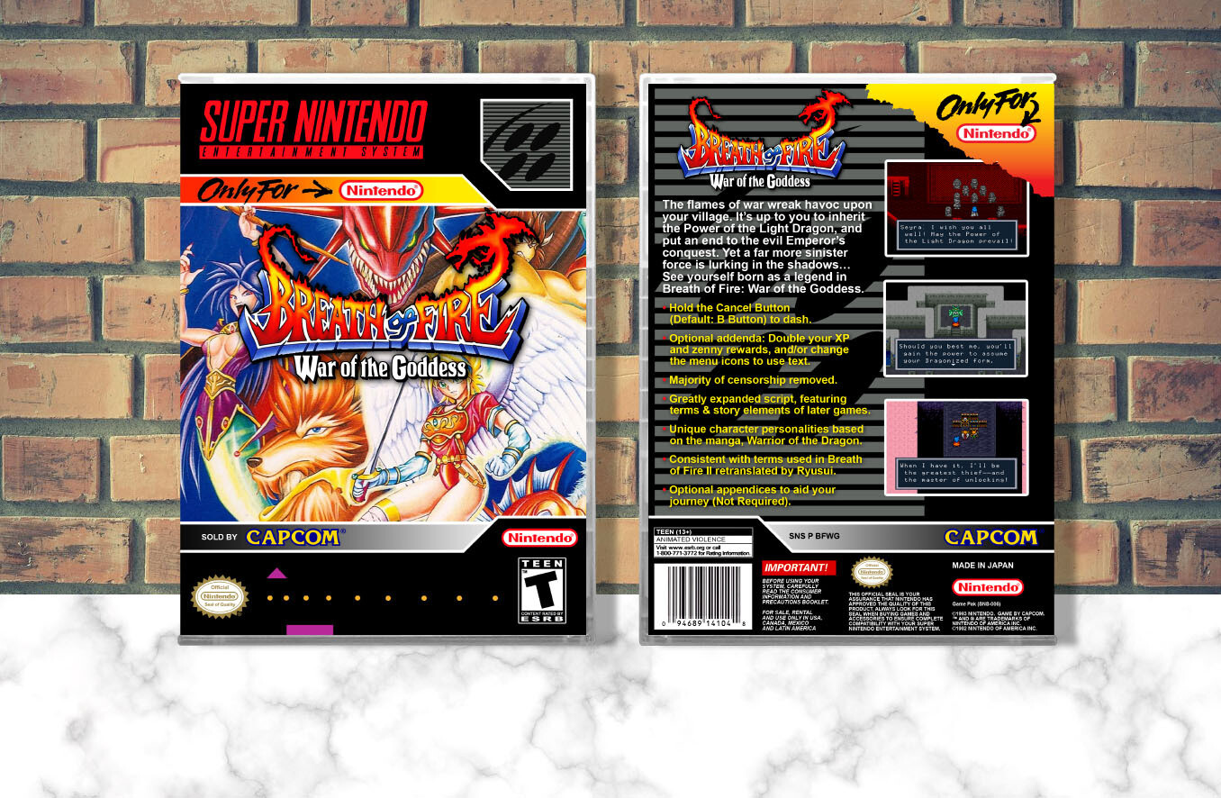 Breath of Fire: War of the Goddess, Case Color: CLEAR (Transparent)