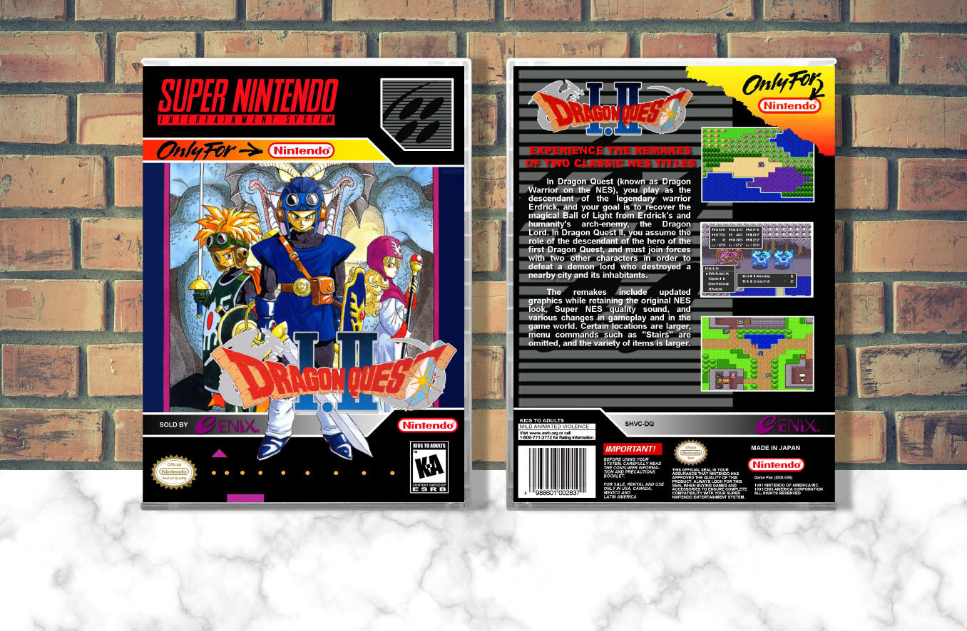 Dragon Quest I &amp; II, Case Color: CLEAR (Transparent)