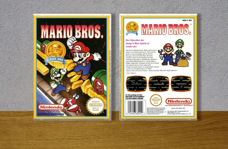 Mario Bros. (EU), Case Color: CLEAR (Transparent)