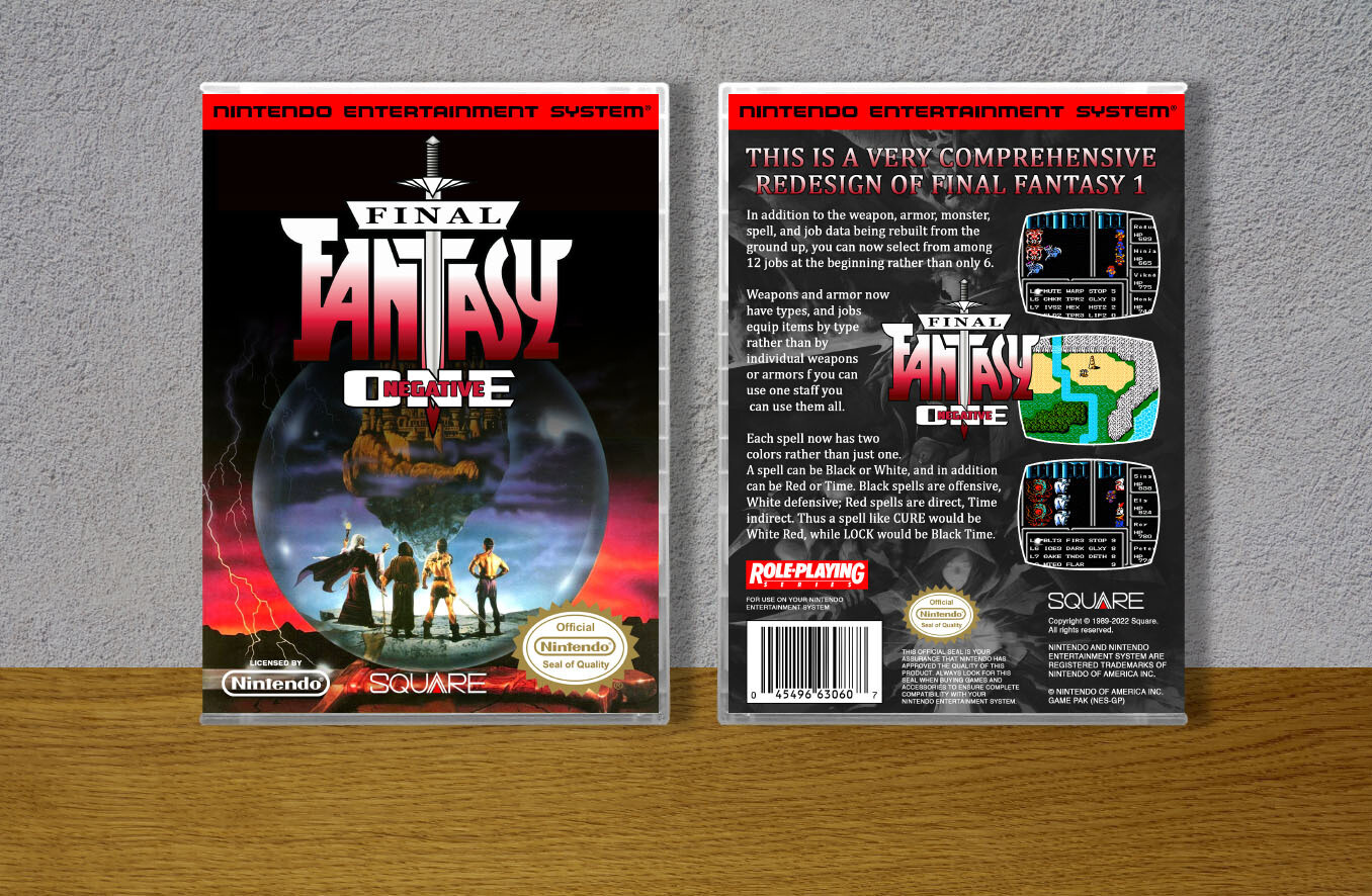 Final Fantasy Negative One, Case Color: CLEAR (Transparent)