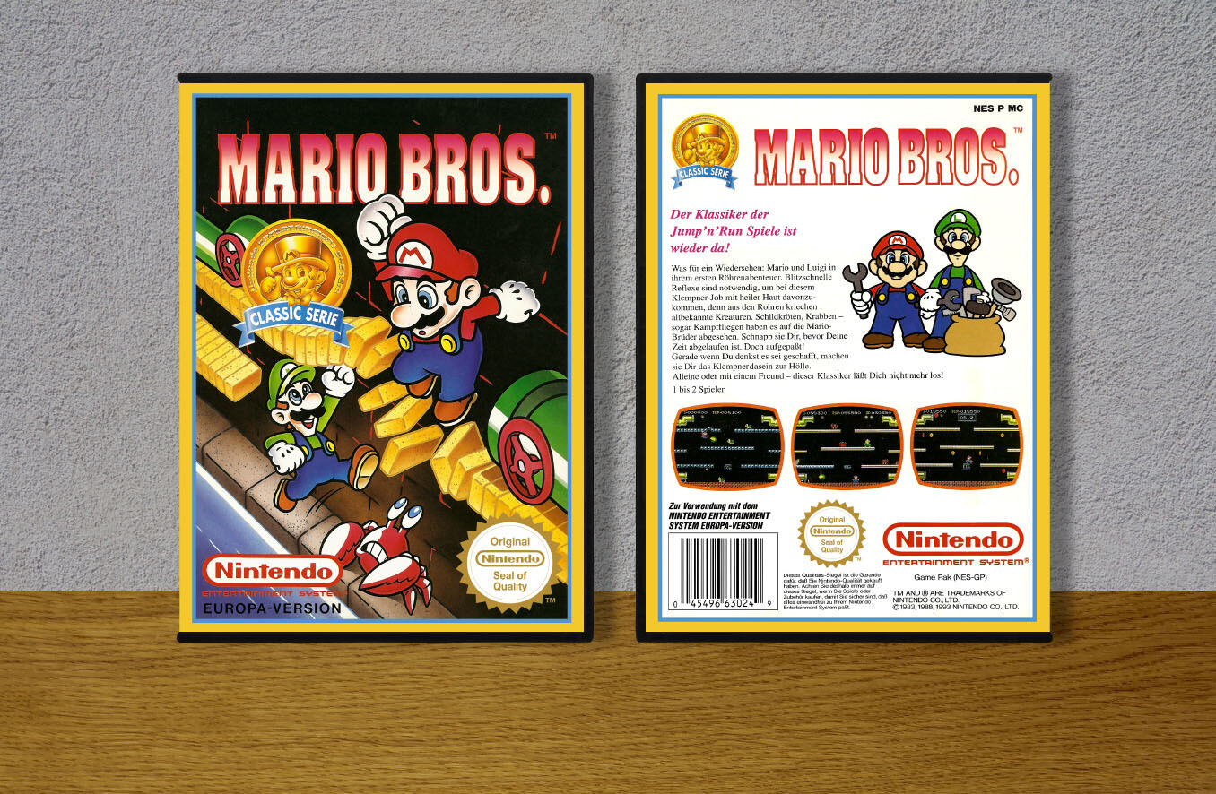 Mario Bros. (EU), Case Color: DARK GREY (OEM DS CASE COLOR)