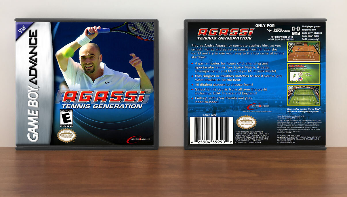 Agassi Tennis Generation, Artwork Spine Color: Chrome