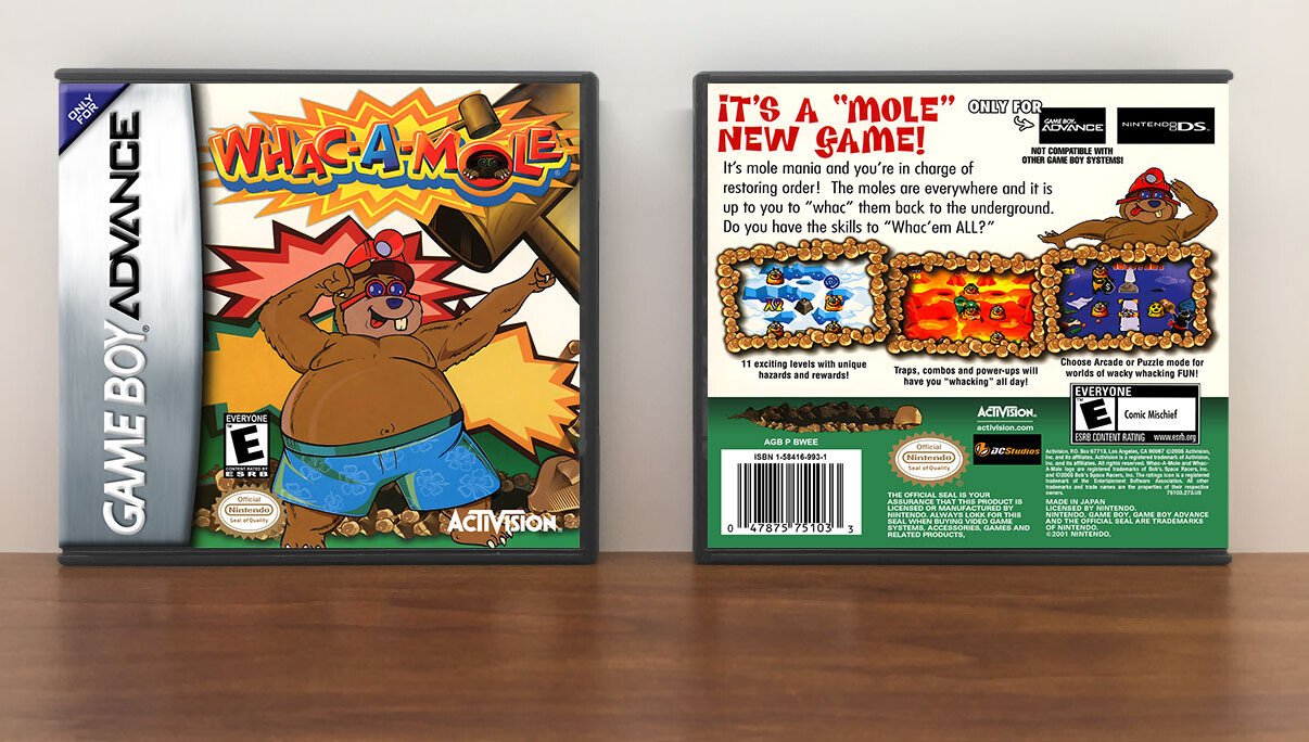 Whac-A-Mole, Artwork Spine Color: Chrome