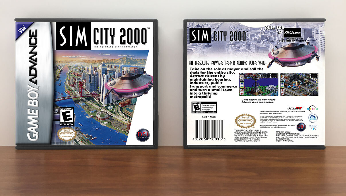 SimCity 2000, Artwork Spine Color: Chrome