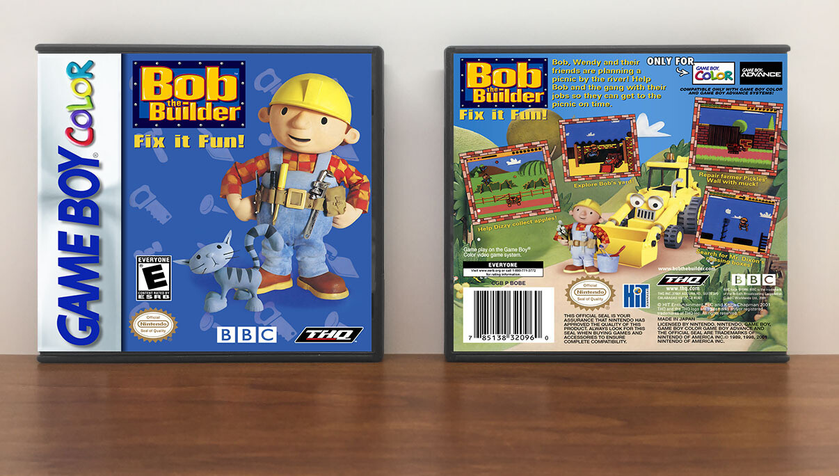 Bob the Builder: Fix it Fun!, Artwork Spine Color: Chrome