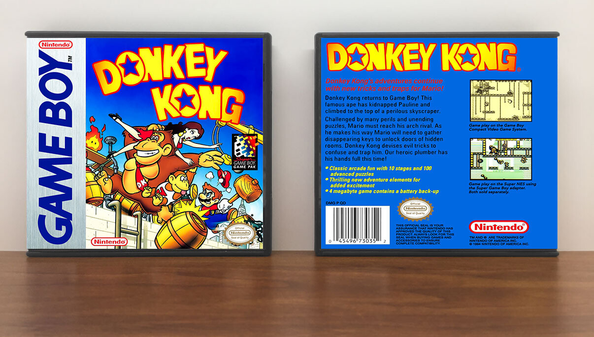 Donkey Kong, Artwork Spine Color: Chrome
