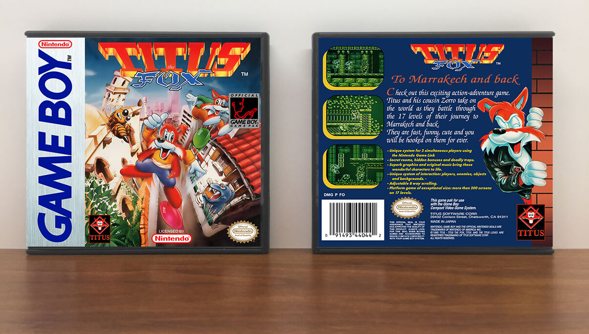 Titus the Fox, Artwork Spine Color: Chrome