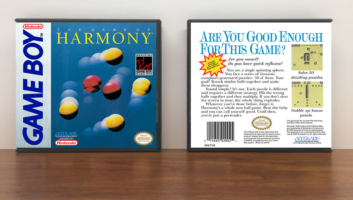 Game of Harmony, Artwork Spine Color: Chrome