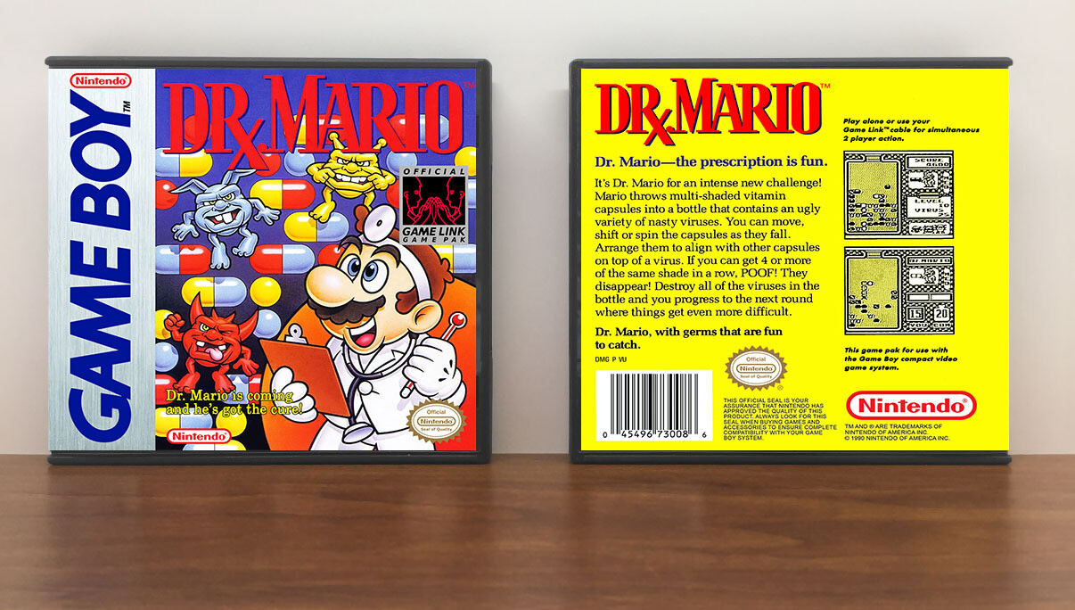 Dr. Mario, Artwork Spine Color: Chrome