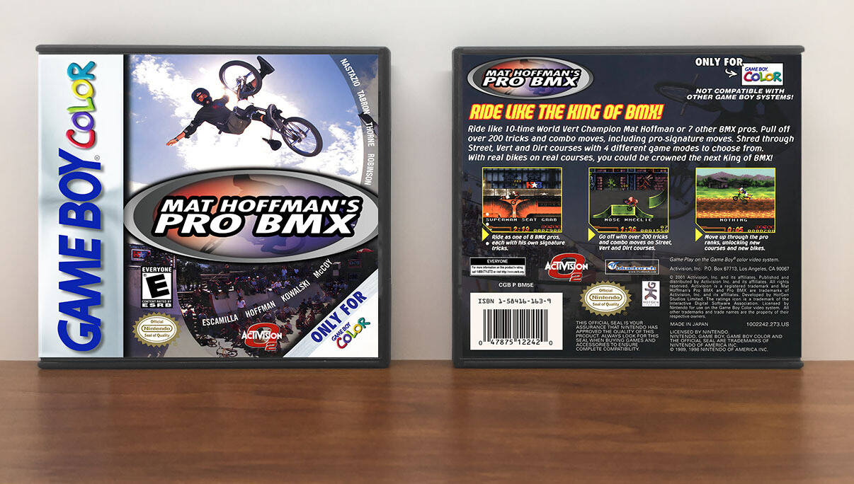 Mat Hoffman&#39;s Pro BMX, Artwork Spine Color: Chrome