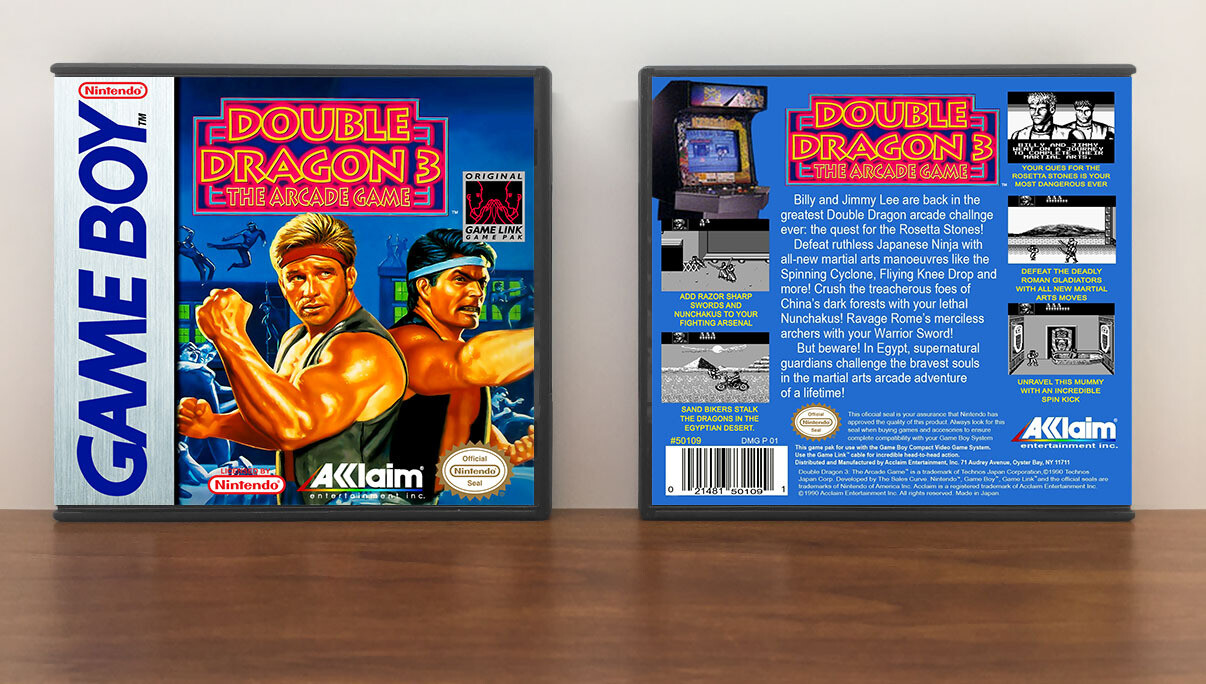 Double Dragon 3: The Arcade Game, Artwork Spine Color: Chrome