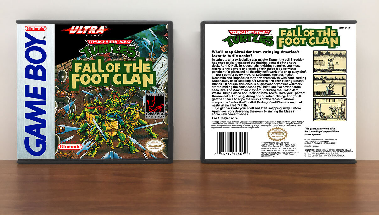 Teenage Mutant Ninja Turtles: Fall of the Foot Clan TMNT, Artwork Spine Color: Chrome