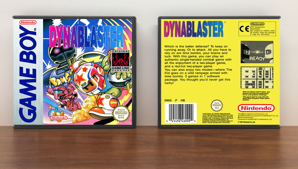 Dynablaster (PAL), Artwork Spine Color: Chrome