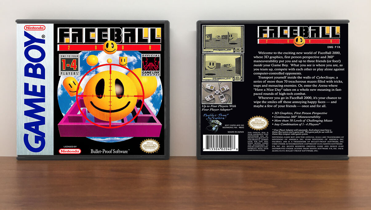 Faceball 2000, Artwork Spine Color: Chrome